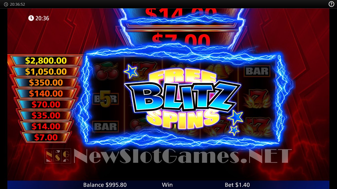 Quick Hit Blitz Red Slot Slot Image in Demo - pic. 6