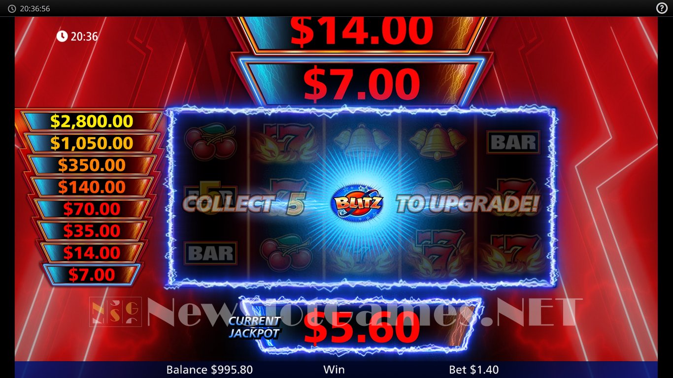Quick Hit Blitz Red Slot Slot Image in Demo - pic. 7