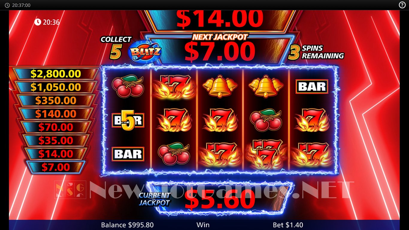 Quick Hit Blitz Red Slot Slot Image in Demo - pic. 8