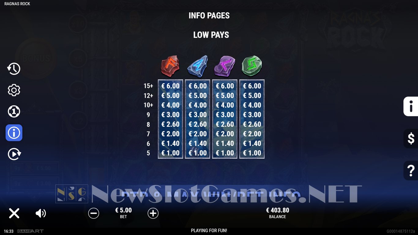 Ragnas Rock Slot Slot Image in Demo - pic. 10