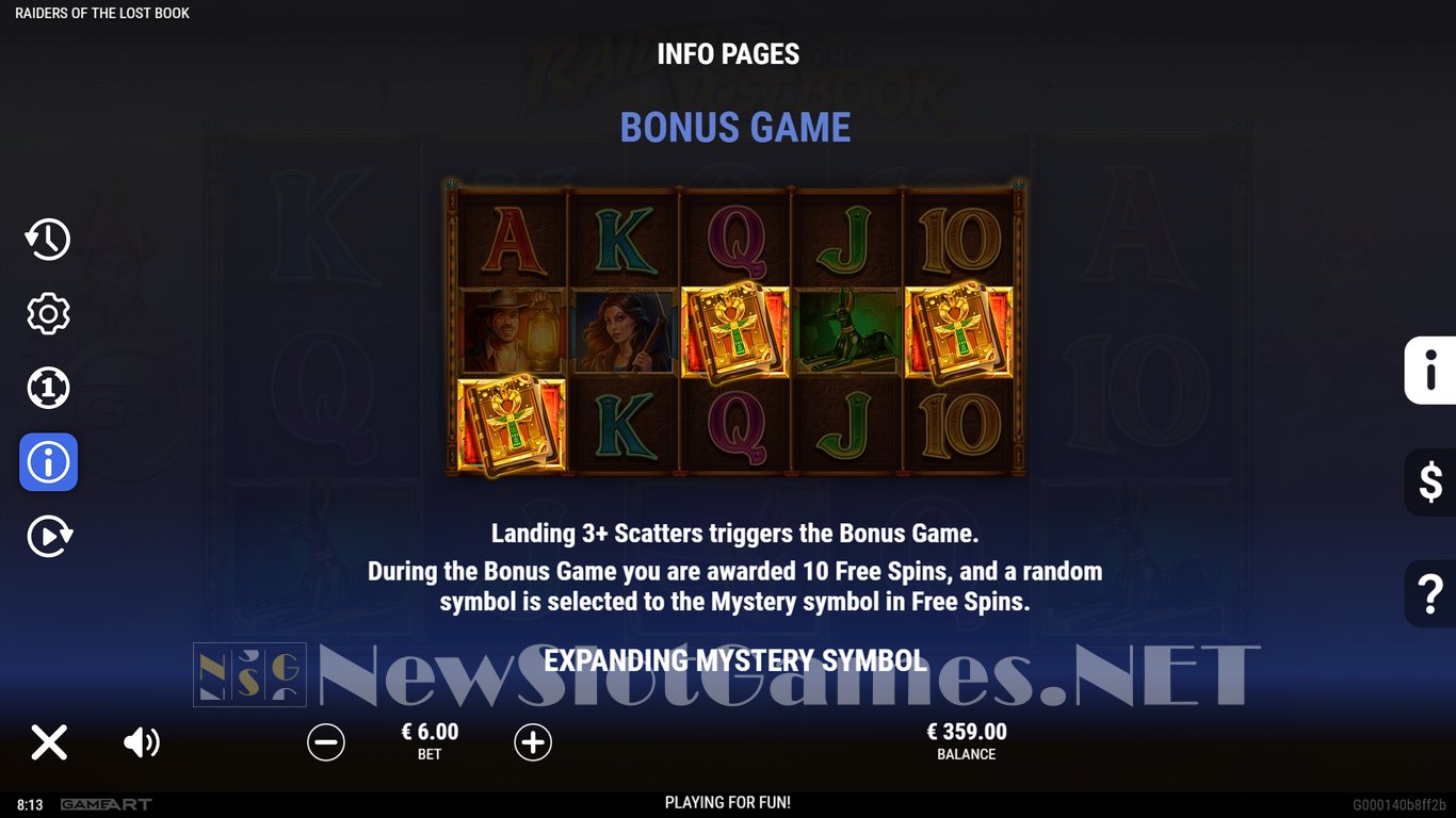 Raiders of the Lost Book Slot Slot Image in Demo - pic. 8