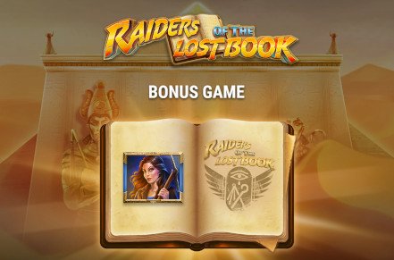 Raiders of the Lost Book Slot Logo