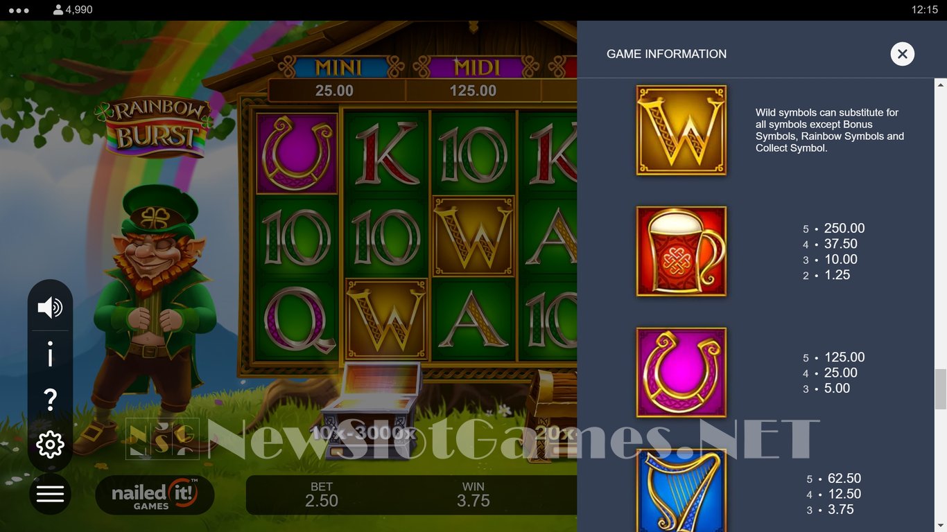 Rainbow Burst Slot Slot Image in Demo - pic. 5