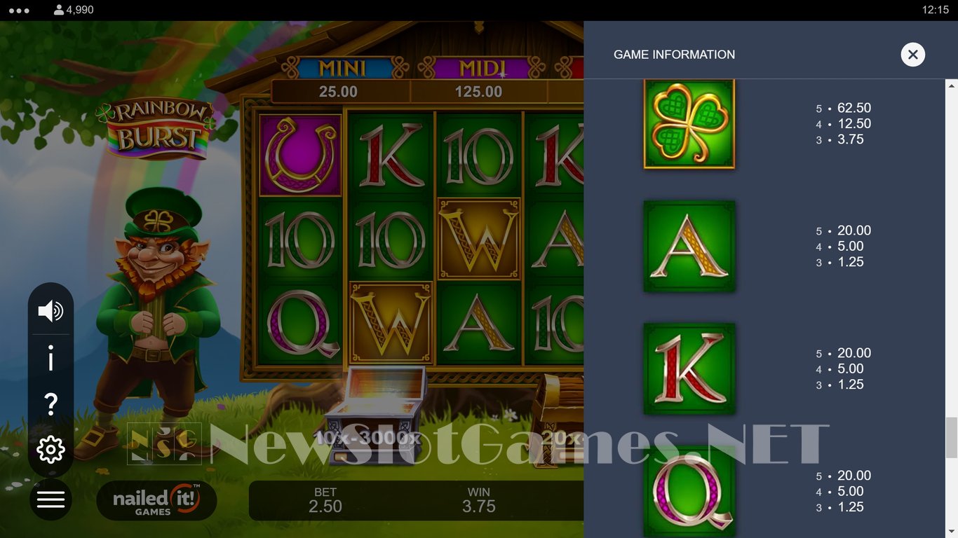 Rainbow Burst Slot Slot Image in Demo - pic. 6