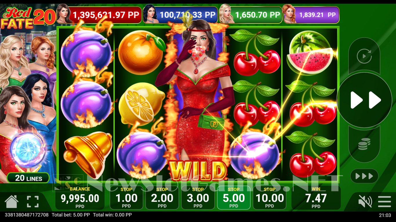 Red Fate 20 Slot Demo Image