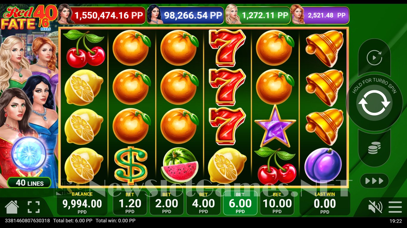 Red Fate 40 Slot Demo Image