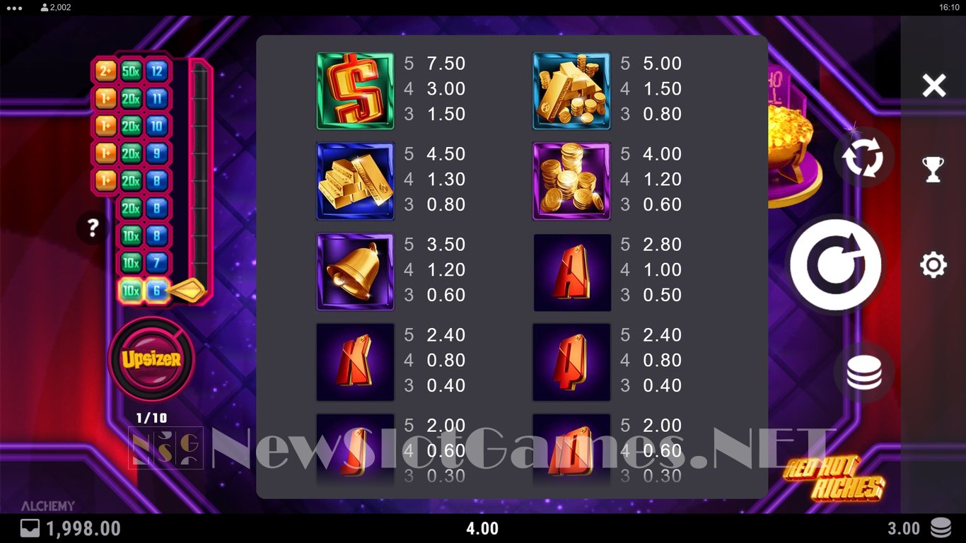 Red Hot Riches Slot Slot Image in Demo - pic. 7