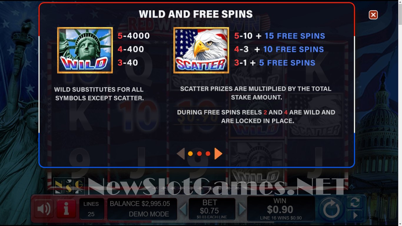 Red White and Win Slot Slot Image in Demo - pic. 6