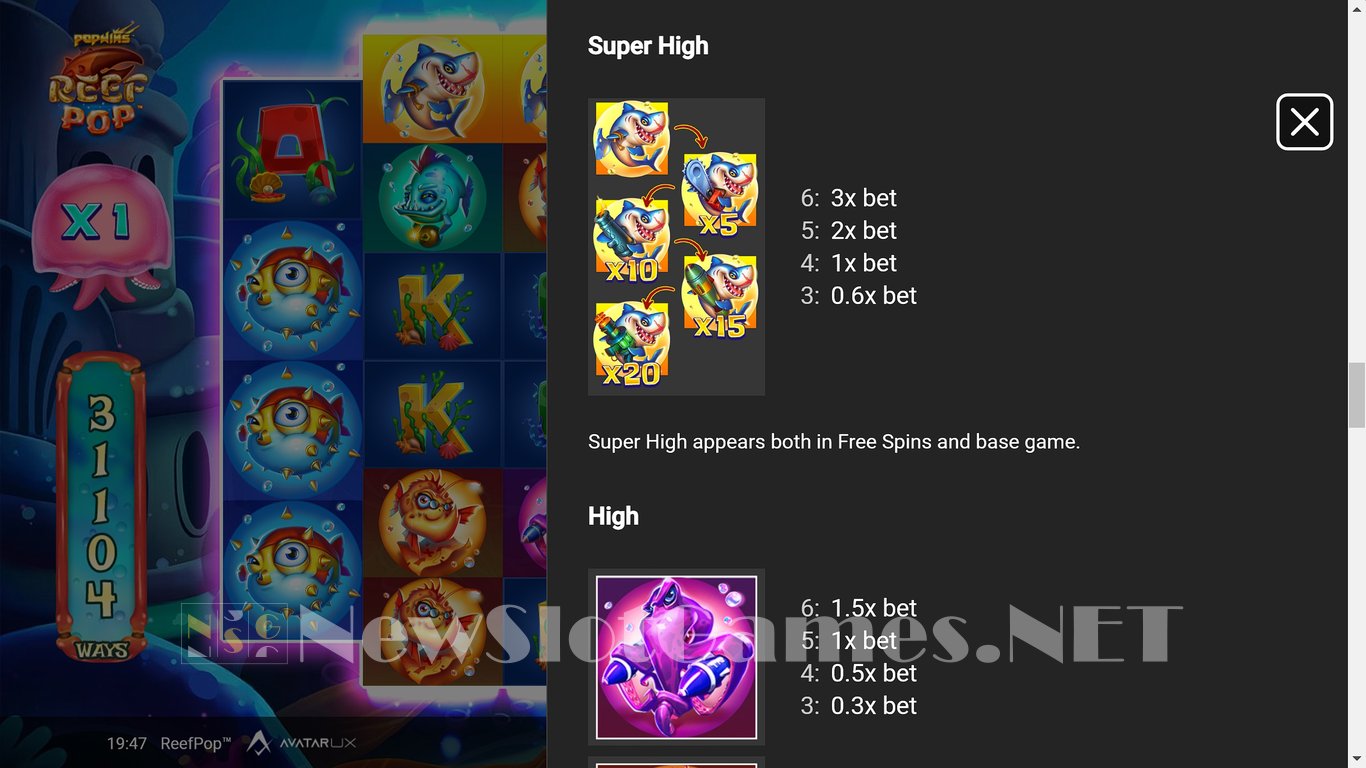 ReefPop Slot Slot Image in Demo - pic. 12