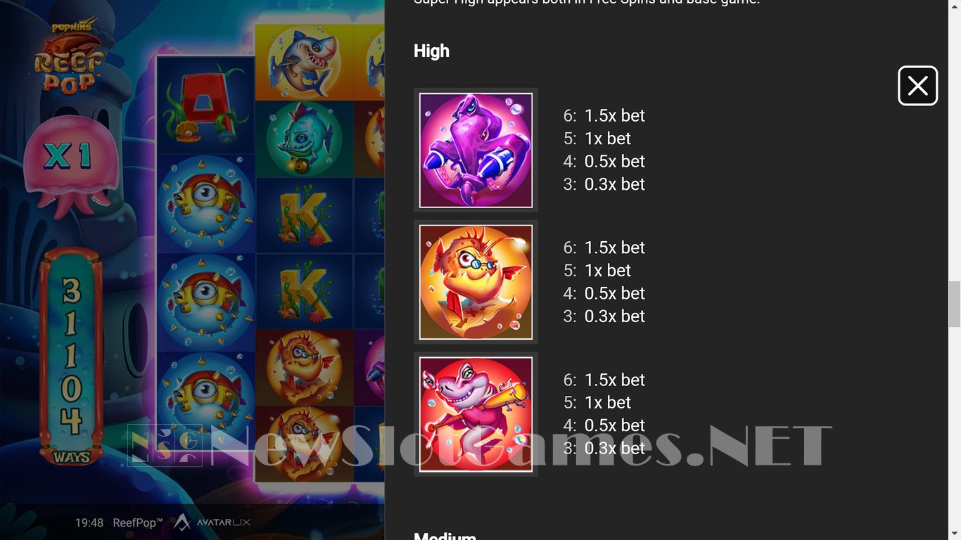 ReefPop Slot Slot Image in Demo - pic. 13