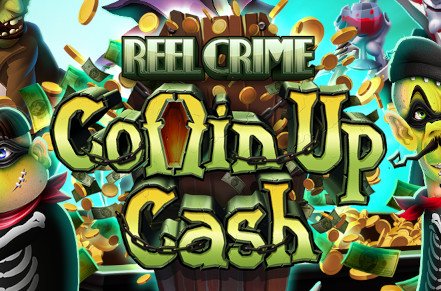 Reel Crime Coffin Up Cash Slot Logo