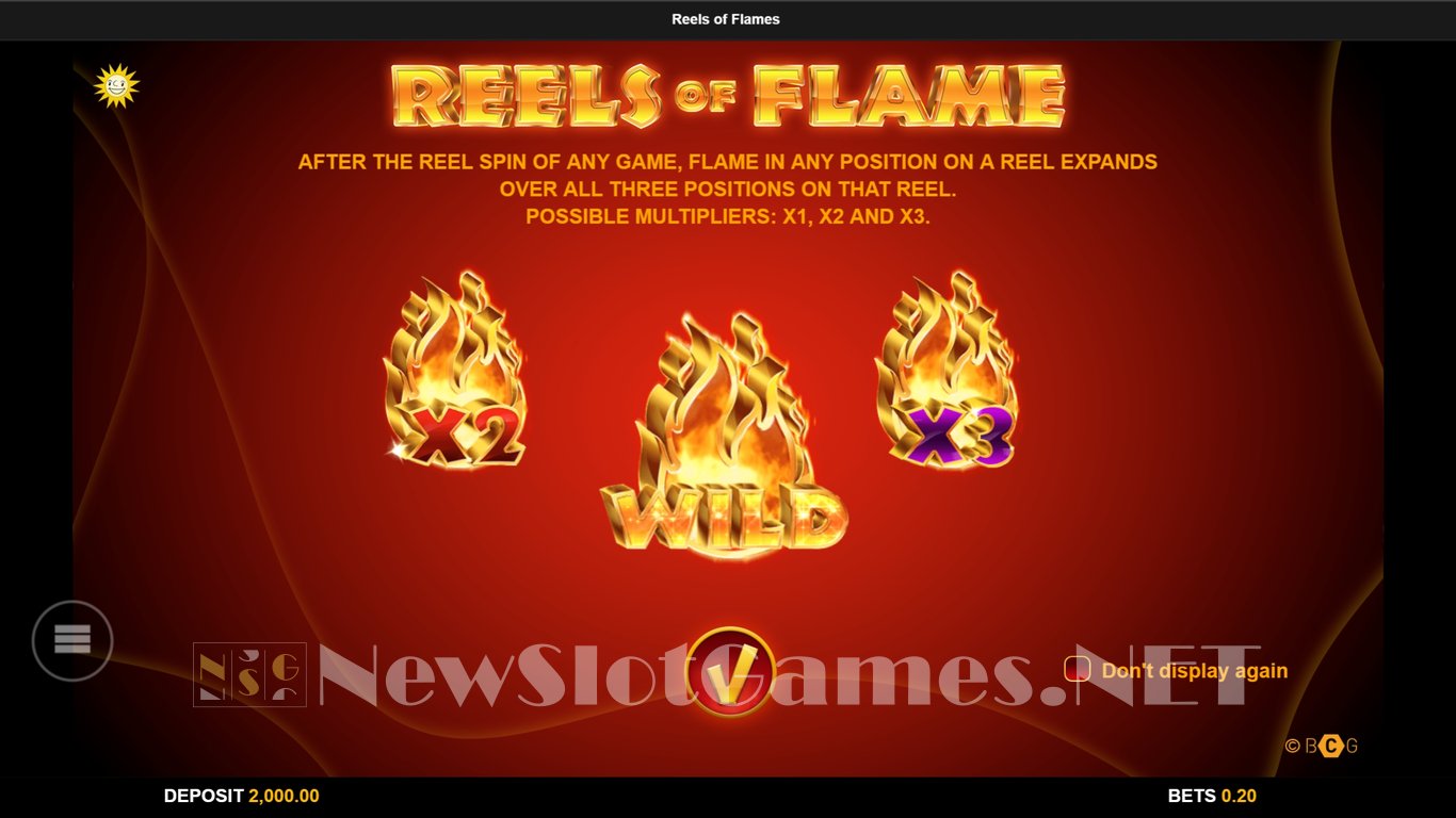 Reels of Flame Slot Demo Image