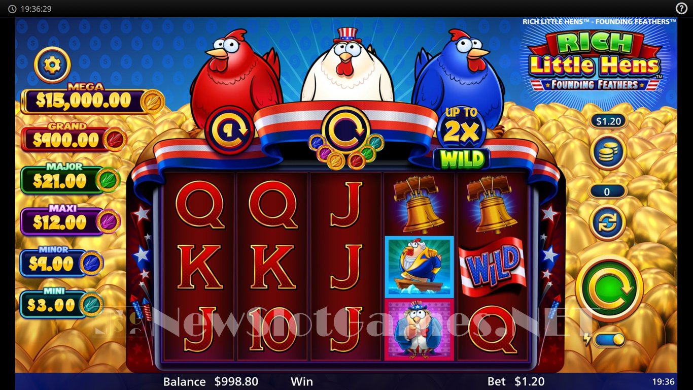 Rich Little Hens Founding Feathers Slot Demo Image