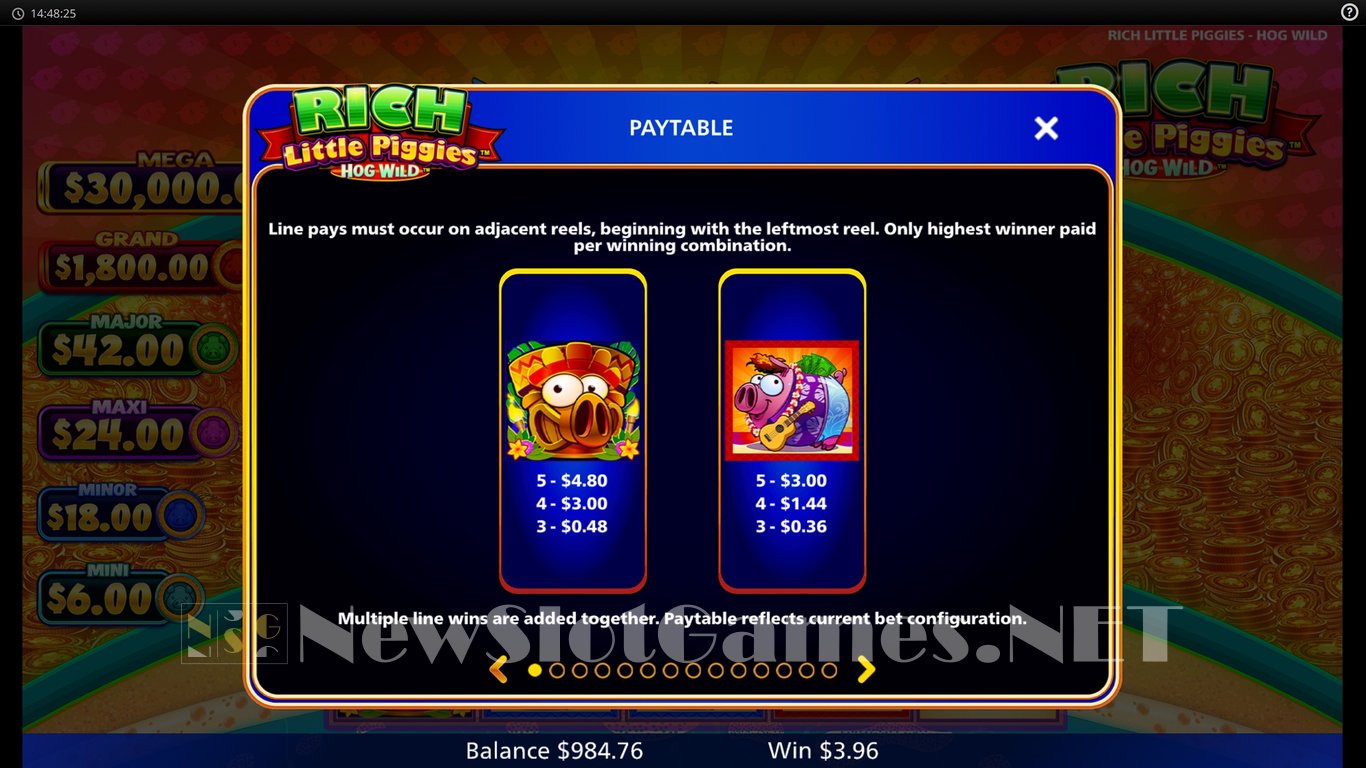 Rich Little Piggies Hog Wild Slot Slot Image in Demo - pic. 10
