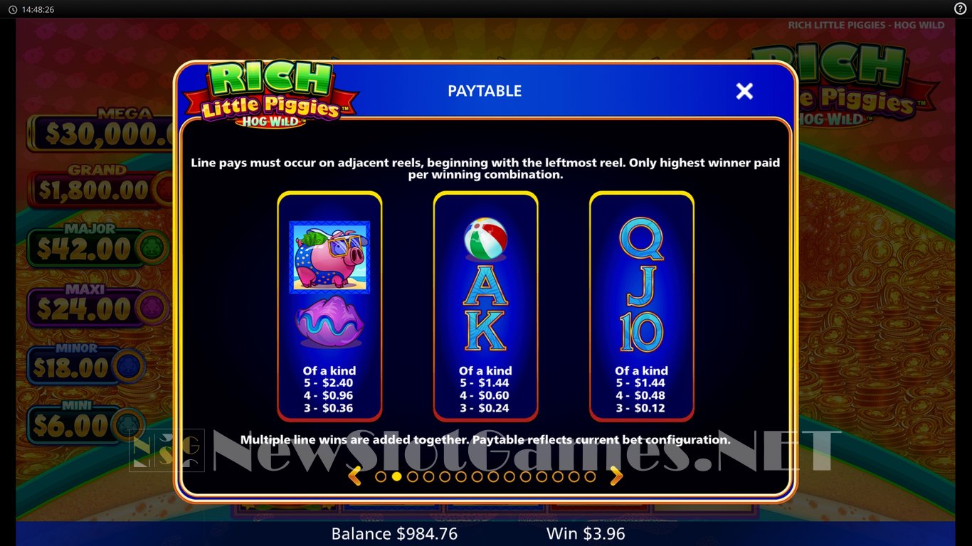 Rich Little Piggies Hog Wild Slot Slot Image in Demo - pic. 11