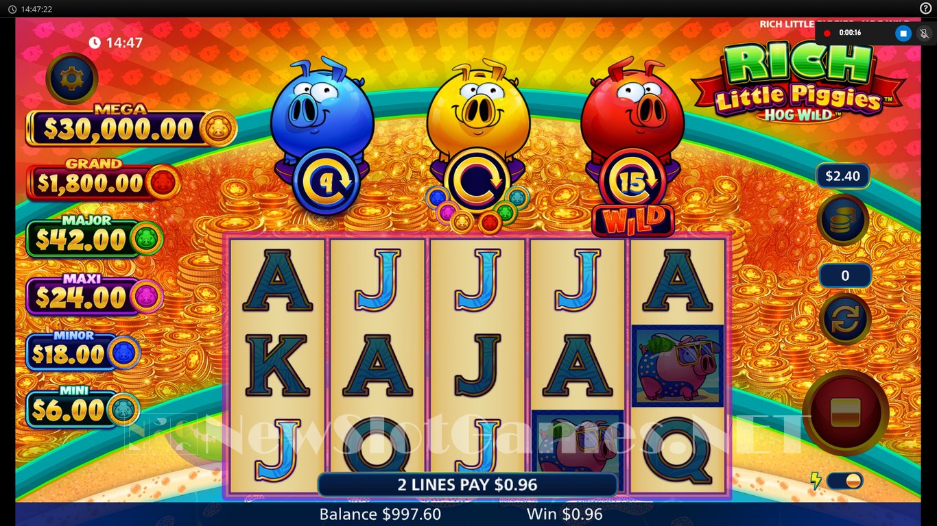 Rich Little Piggies Hog Wild Slot Slot Image in Demo - pic. 2