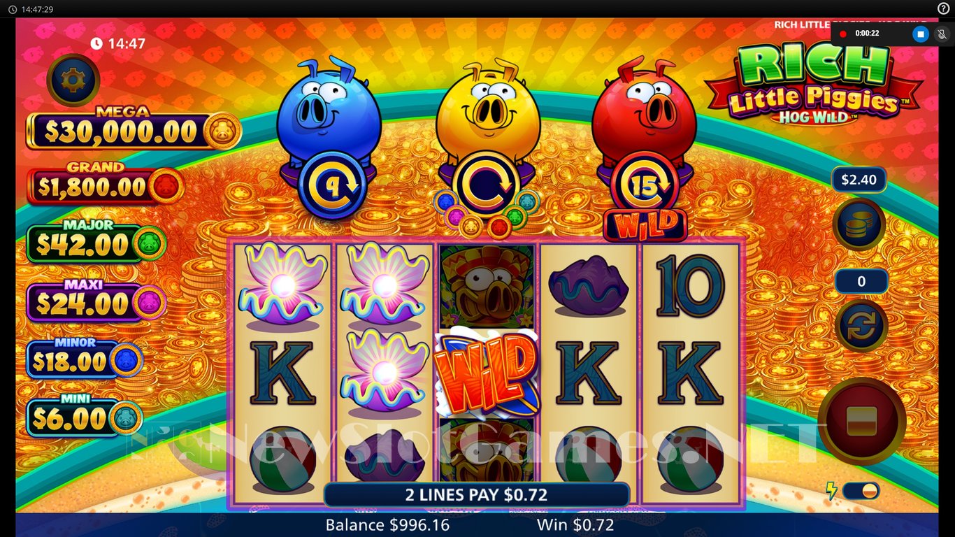 Rich Little Piggies Hog Wild Slot Slot Image in Demo - pic. 3