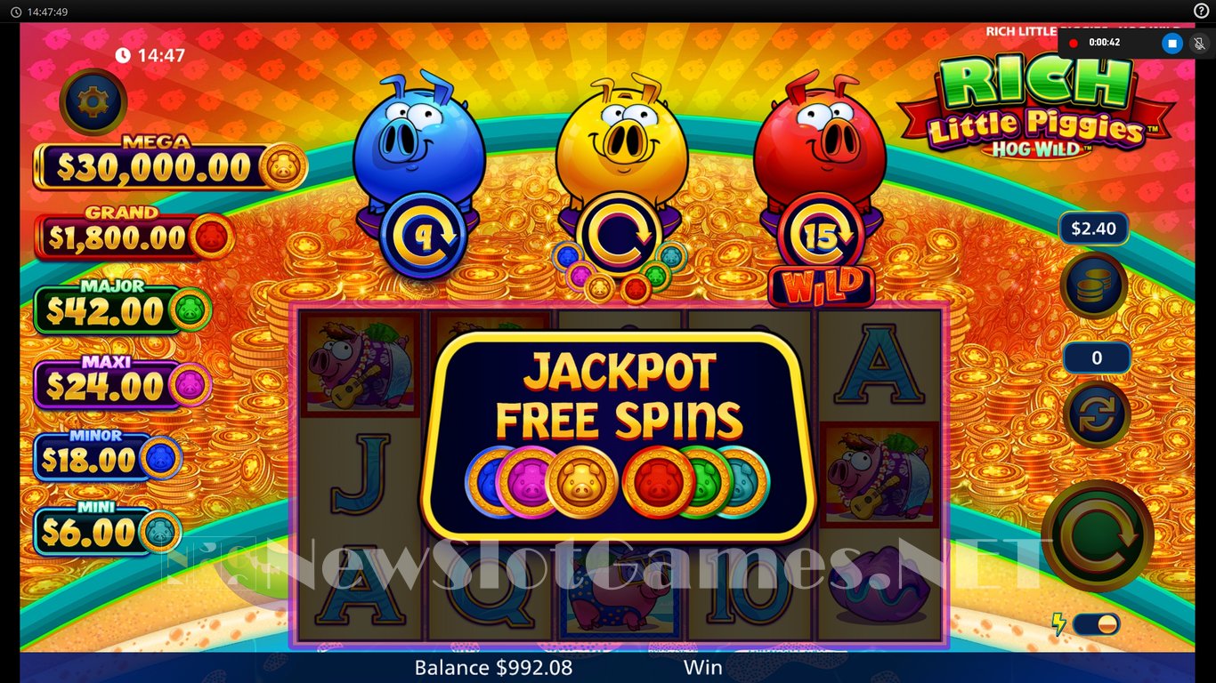 Rich Little Piggies Hog Wild Slot Slot Image in Demo - pic. 5