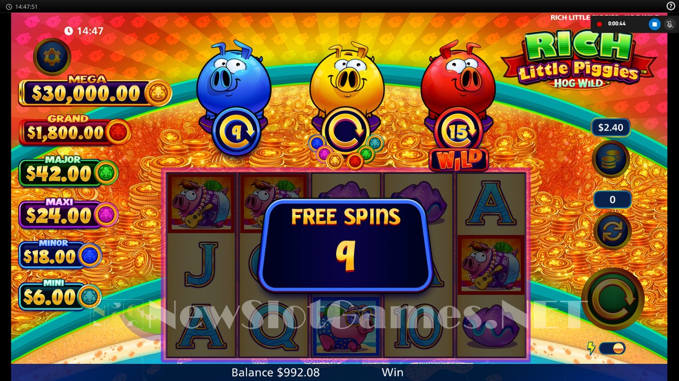 Rich Little Piggies Hog Wild Slot Slot Image in Demo - pic. 6