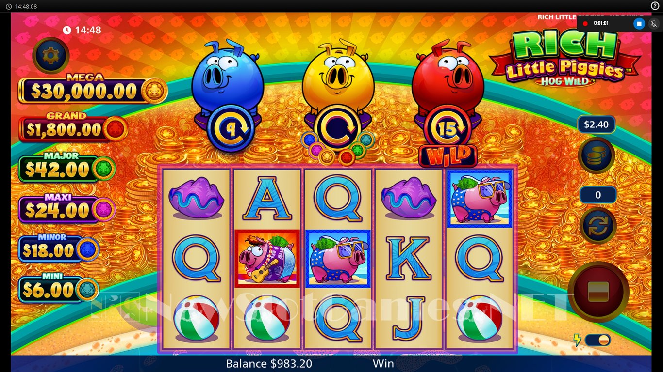 Rich Little Piggies Hog Wild Slot Slot Image in Demo - pic. 8