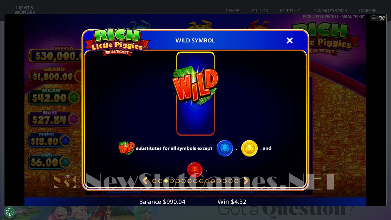 Rich Little Piggies Meal Ticket Slot Slot Image in Demo - pic. 12