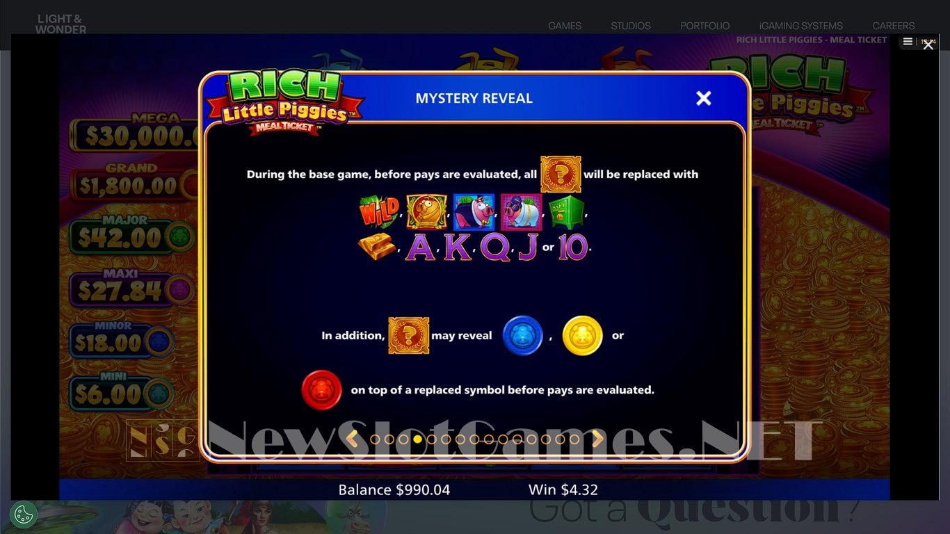 Rich Little Piggies Meal Ticket Slot Slot Image in Demo - pic. 13
