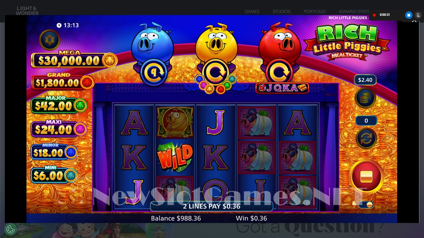 Rich Little Piggies Meal Ticket Slot Slot Image in Demo - pic. 5