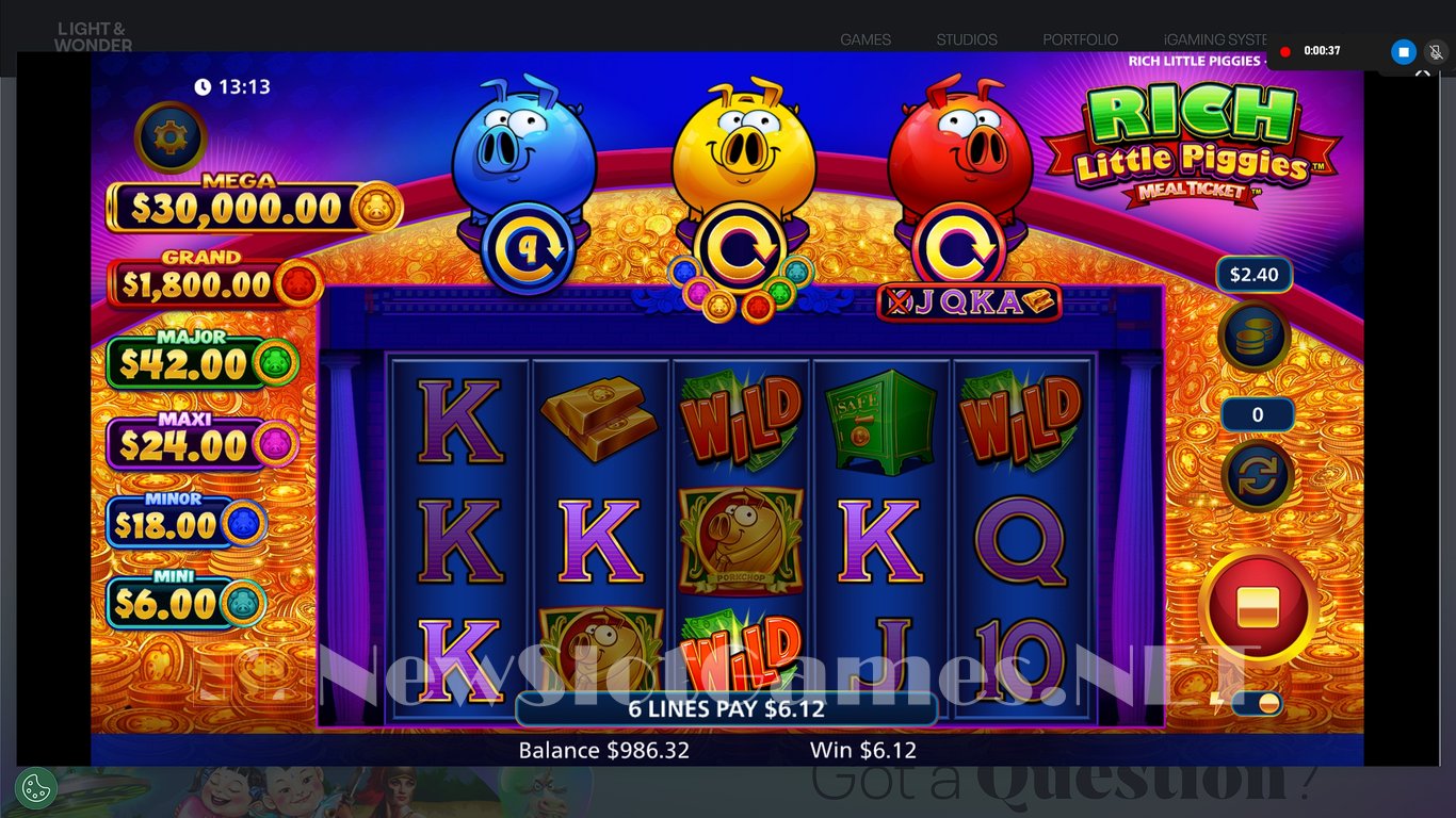 Rich Little Piggies Meal Ticket Slot Slot Image in Demo - pic. 6