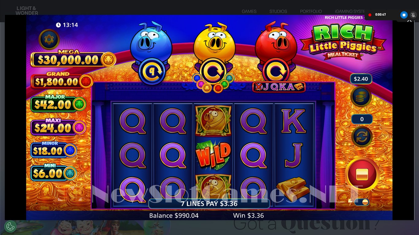Rich Little Piggies Meal Ticket Slot Slot Image in Demo - pic. 7