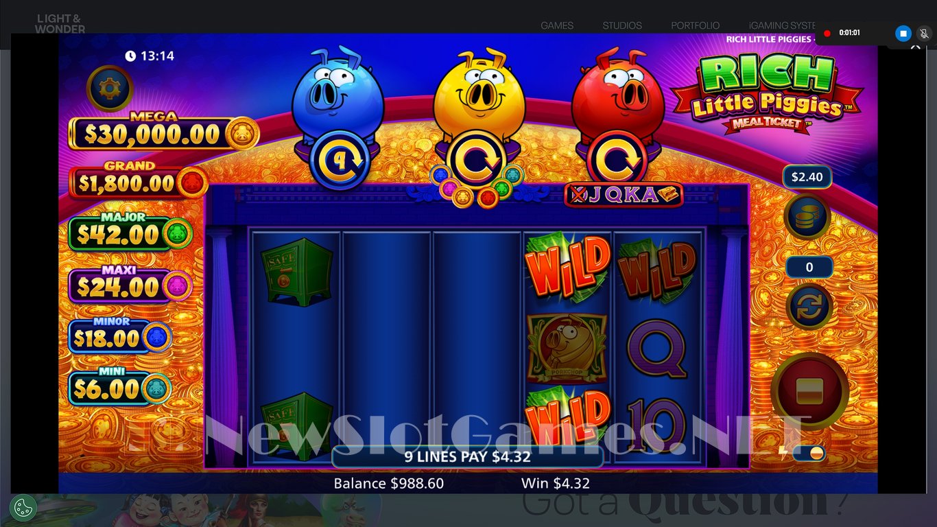Rich Little Piggies Meal Ticket Slot Slot Image in Demo - pic. 8