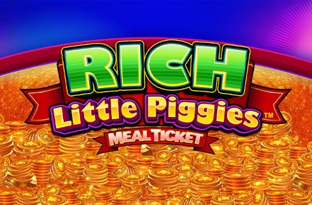 Rich Little Piggies Meal Ticket Slot Logo