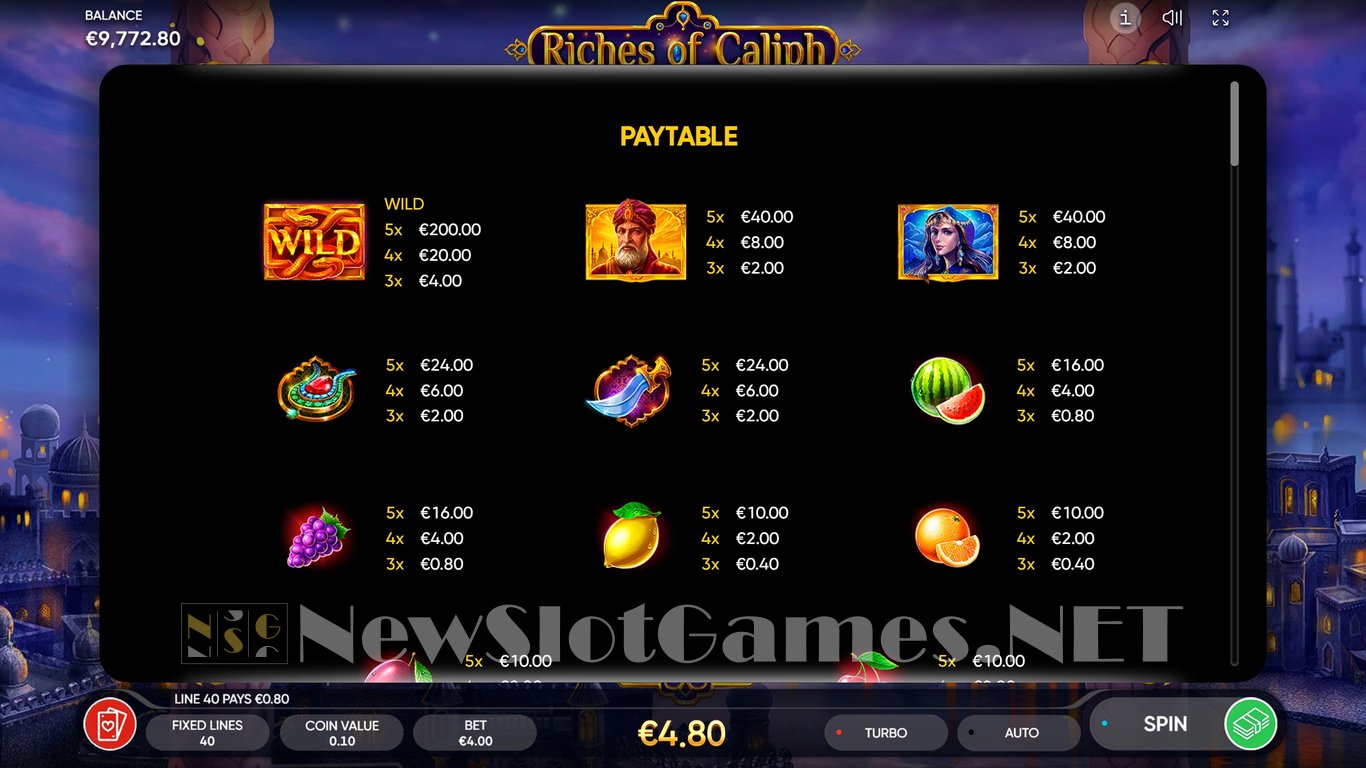 Riches of Caliph Slot Slot Image in Demo - pic. 10
