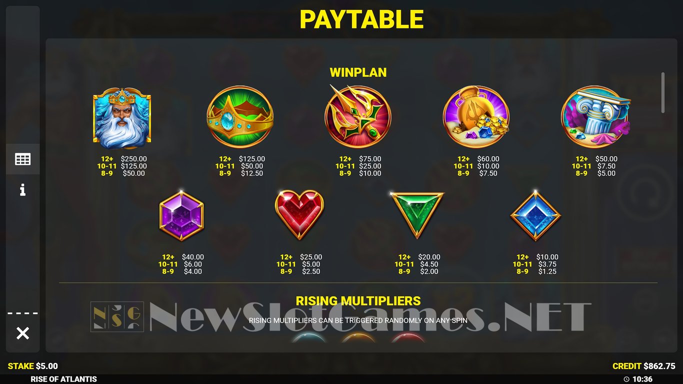 Rise of Atlantis 2 Slot Slot Image in Demo - pic. 18