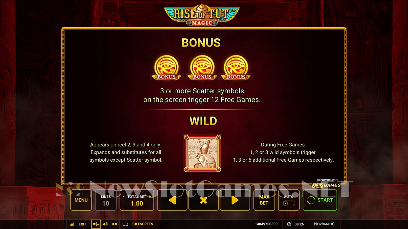 Rise of Tut Magic Slot Slot Image in Demo - pic. 9