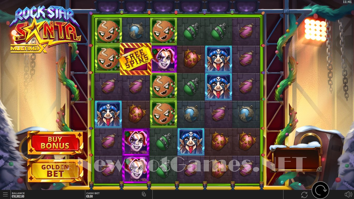 Rock Star Santa MultiMax Slot Slot Image in Demo - pic. 2