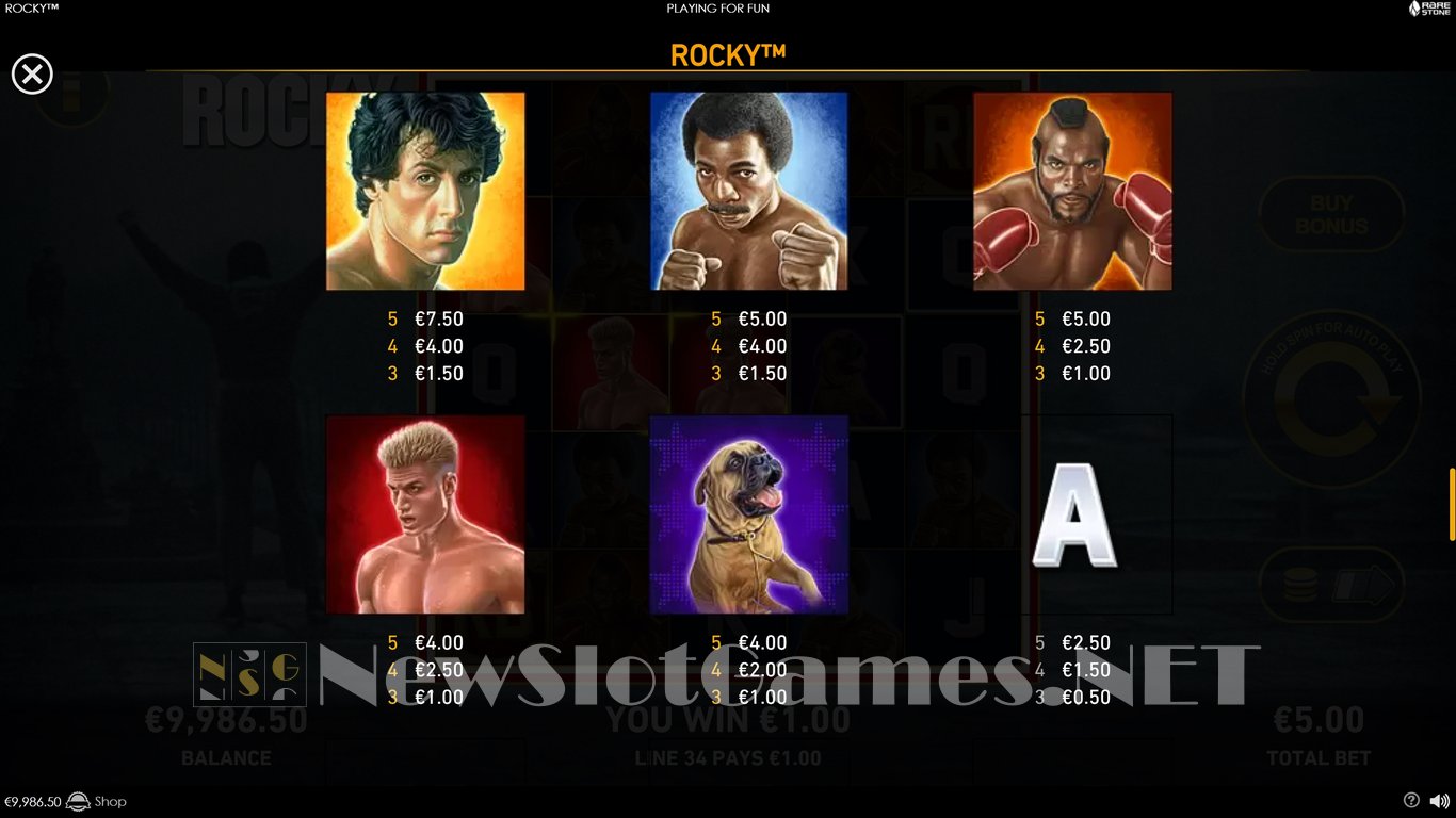 Rocky 2023 Slot Slot Image in Demo - pic. 7