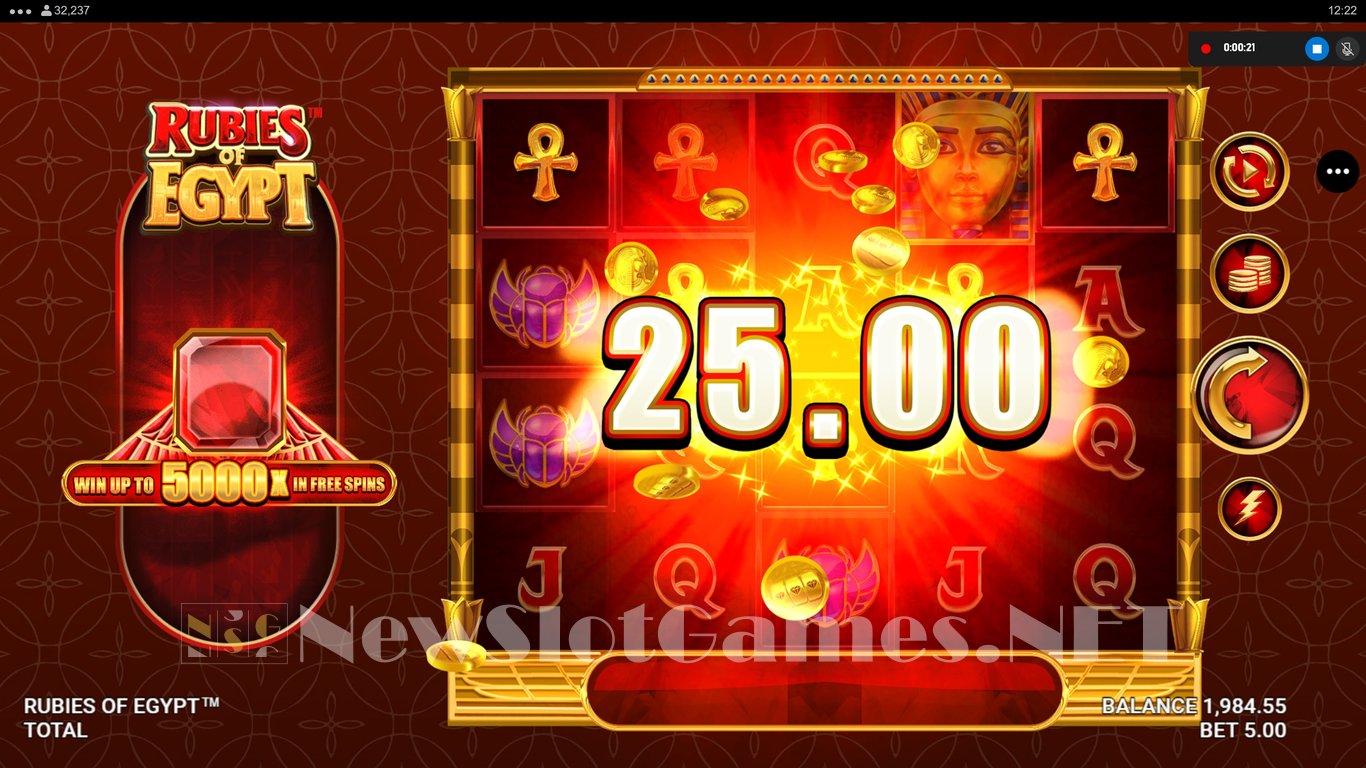 Rubies of Egypt Slot Slot Image in Demo - pic. 4