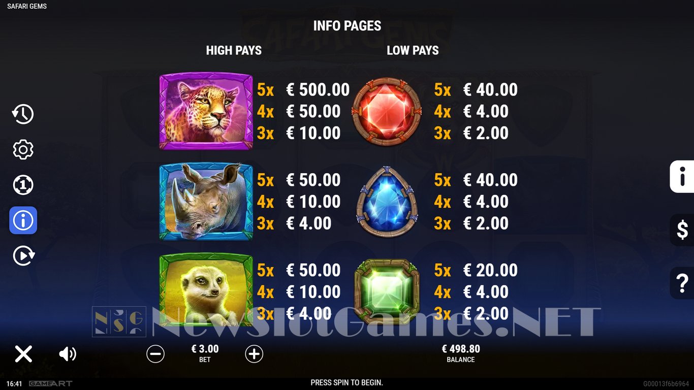 Safari Gems Slot Slot Image in Demo - pic. 10