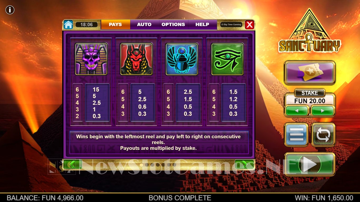 Sanctuary Slot Slot Image in Demo - pic. 10
