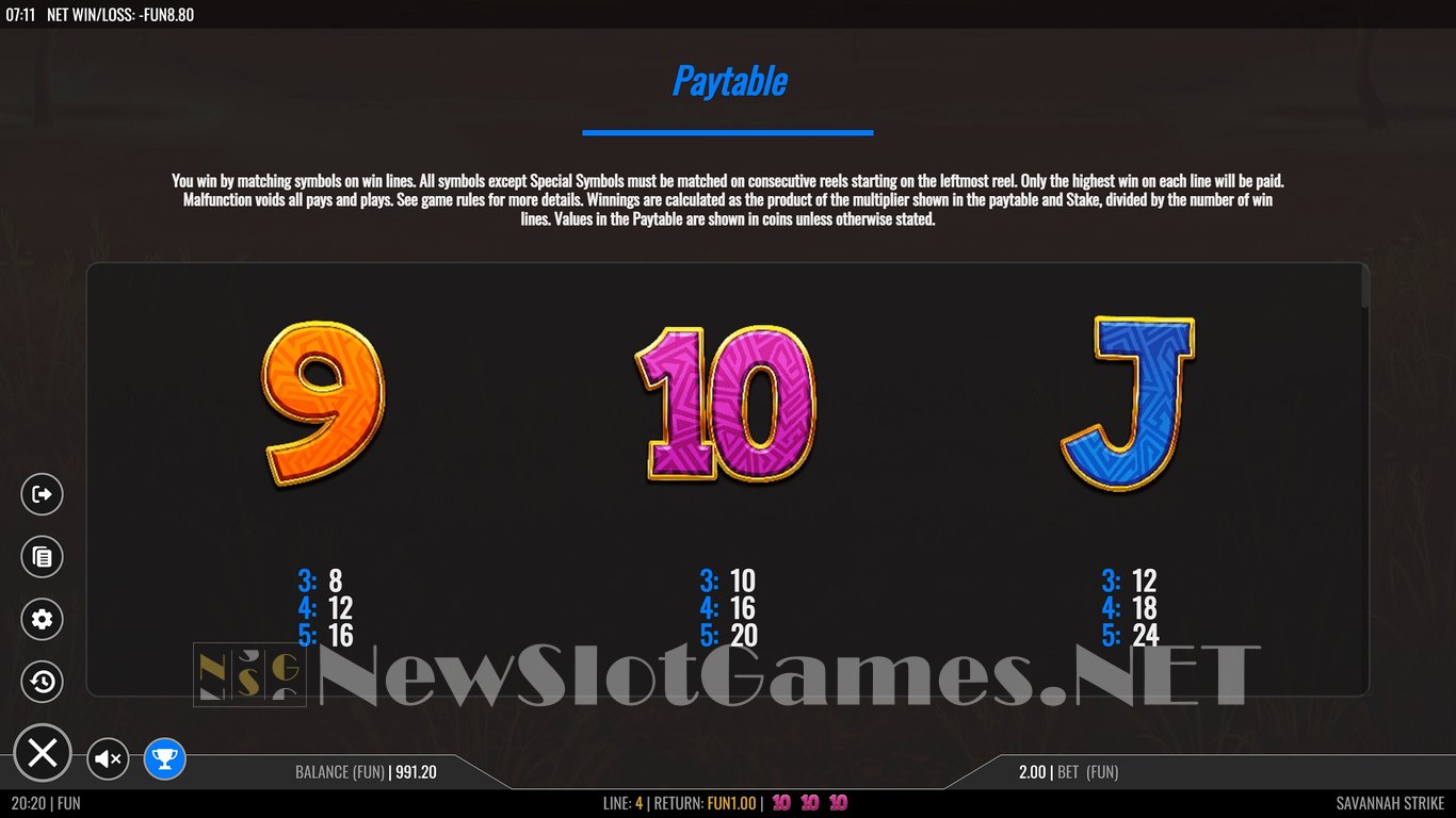 Savannah Strike Slot Slot Image in Demo - pic. 6