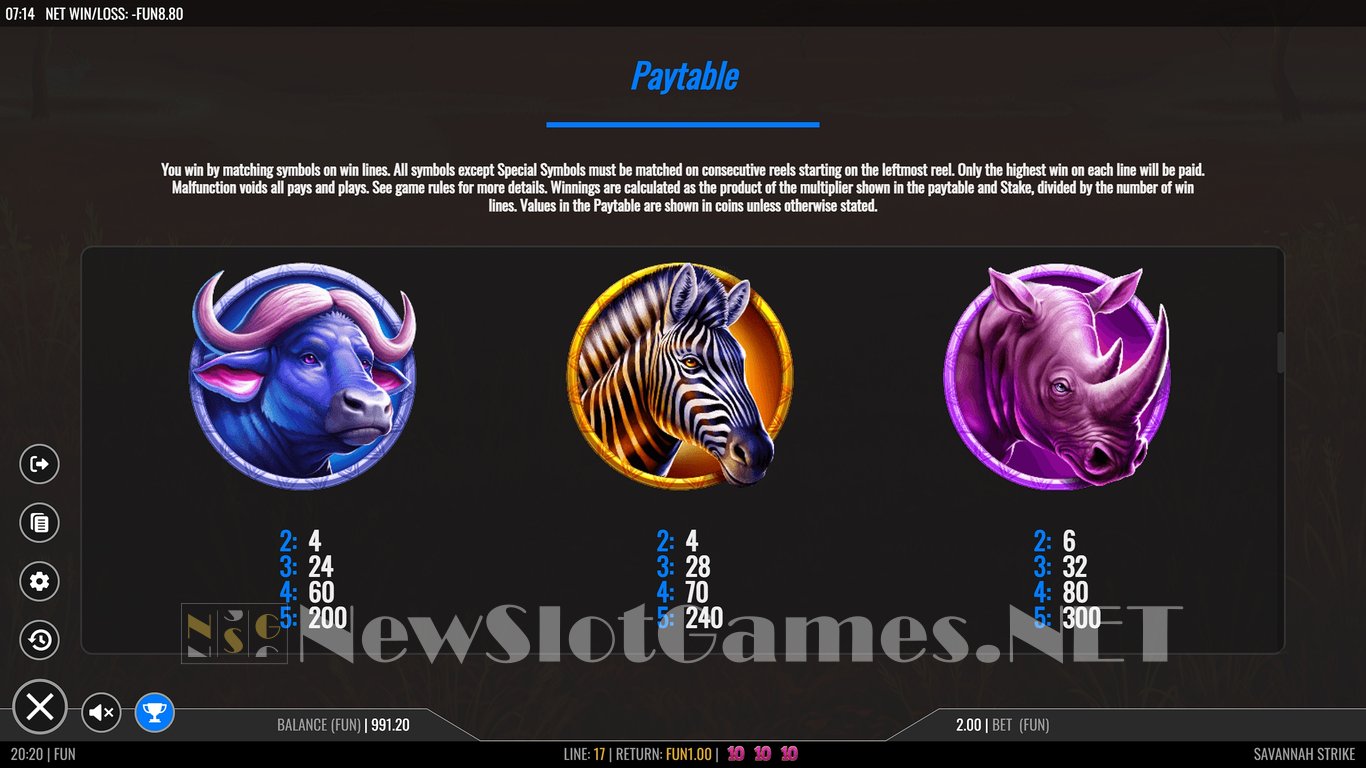 Savannah Strike Slot Slot Image in Demo - pic. 8