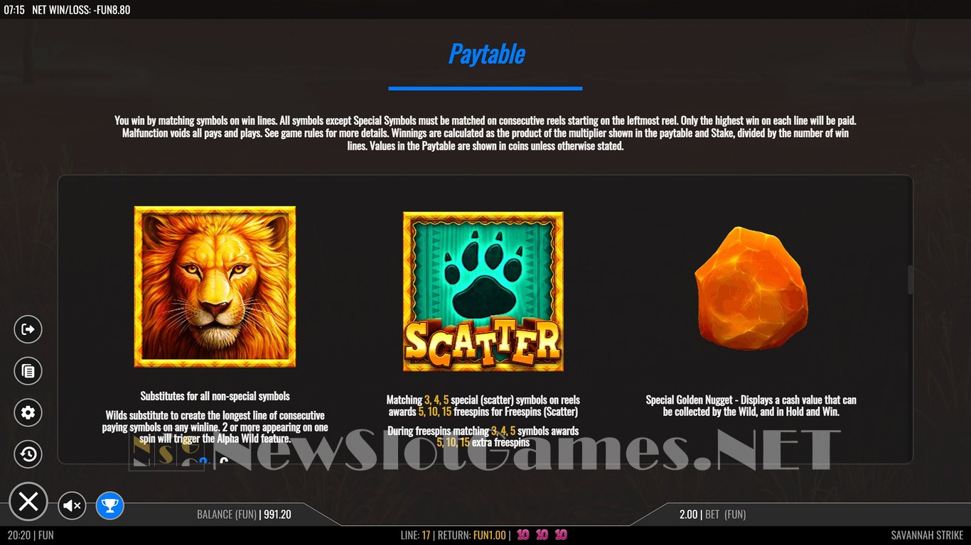 Savannah Strike Slot Slot Image in Demo - pic. 9