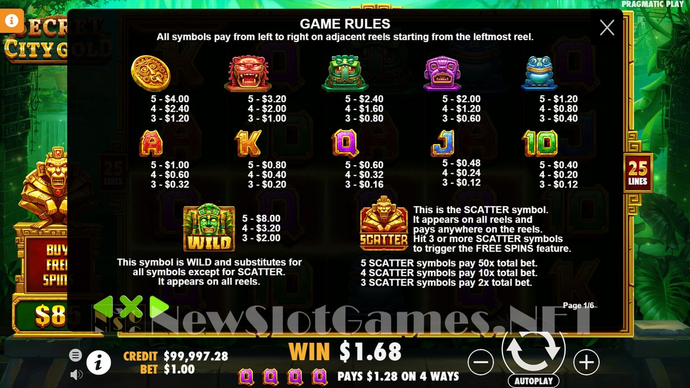Secret City Gold Slot Slot Image in Demo - pic. 4