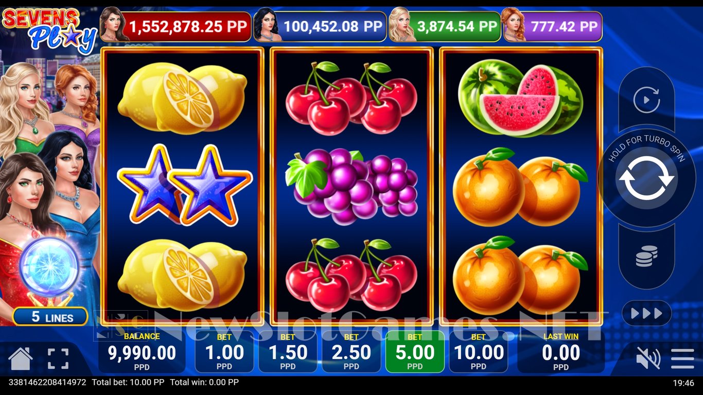 Sevens Play Slot Demo Image