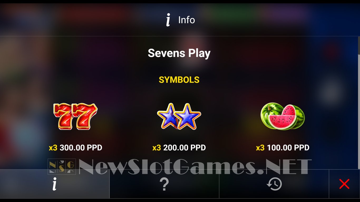 Sevens Play Slot Slot Image in Demo - pic. 6