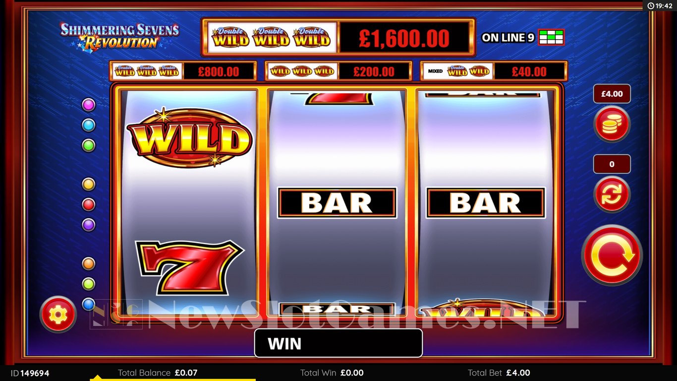 Shimmering Sevens Revolution Slot Demo Image