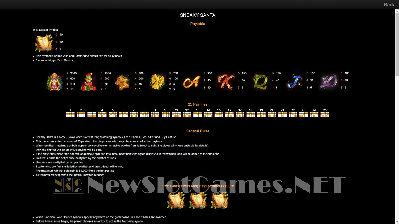 Sneaky Santa Slot Slot Image in Demo - pic. 10