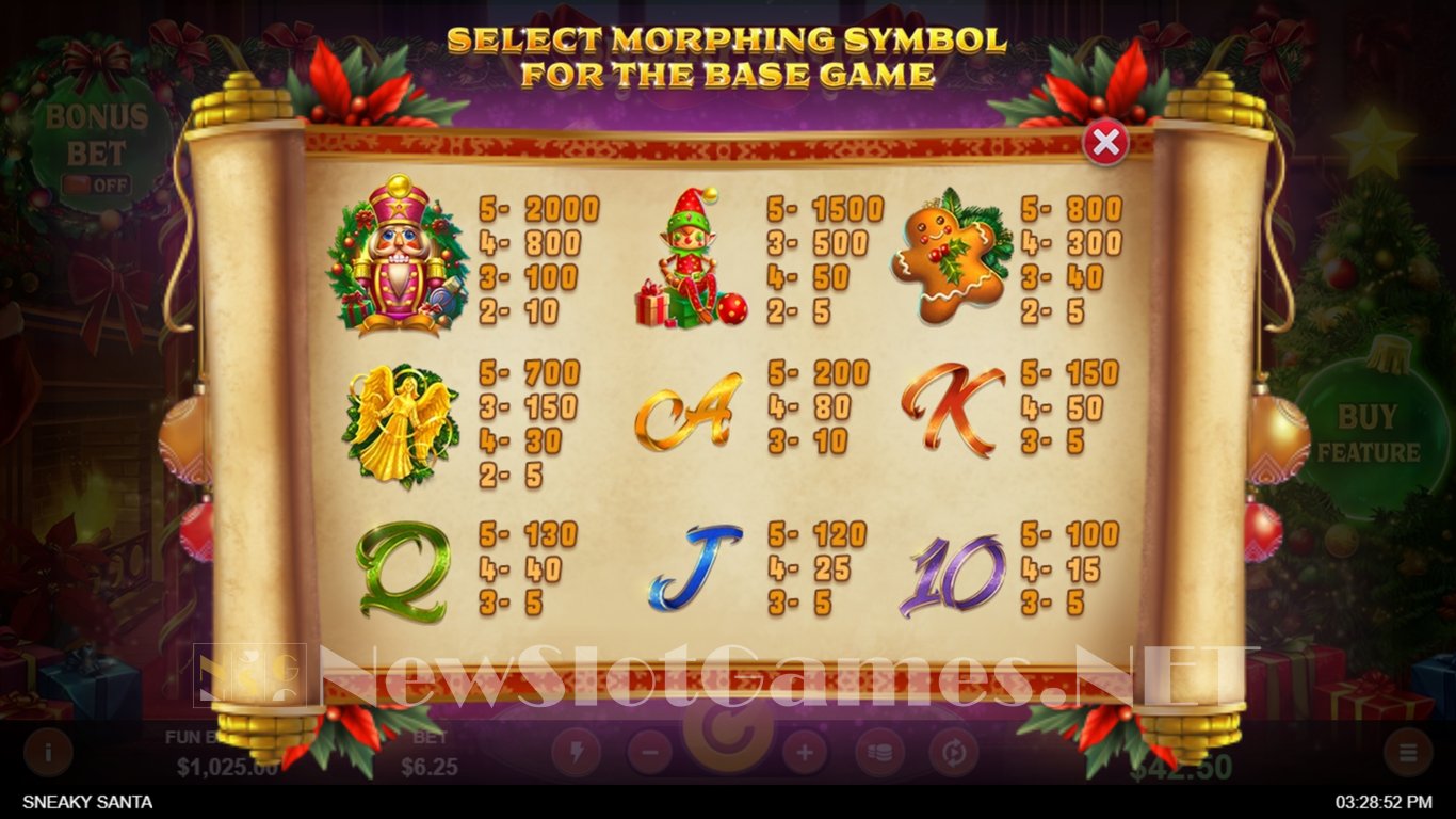 Sneaky Santa Slot Slot Image in Demo - pic. 3