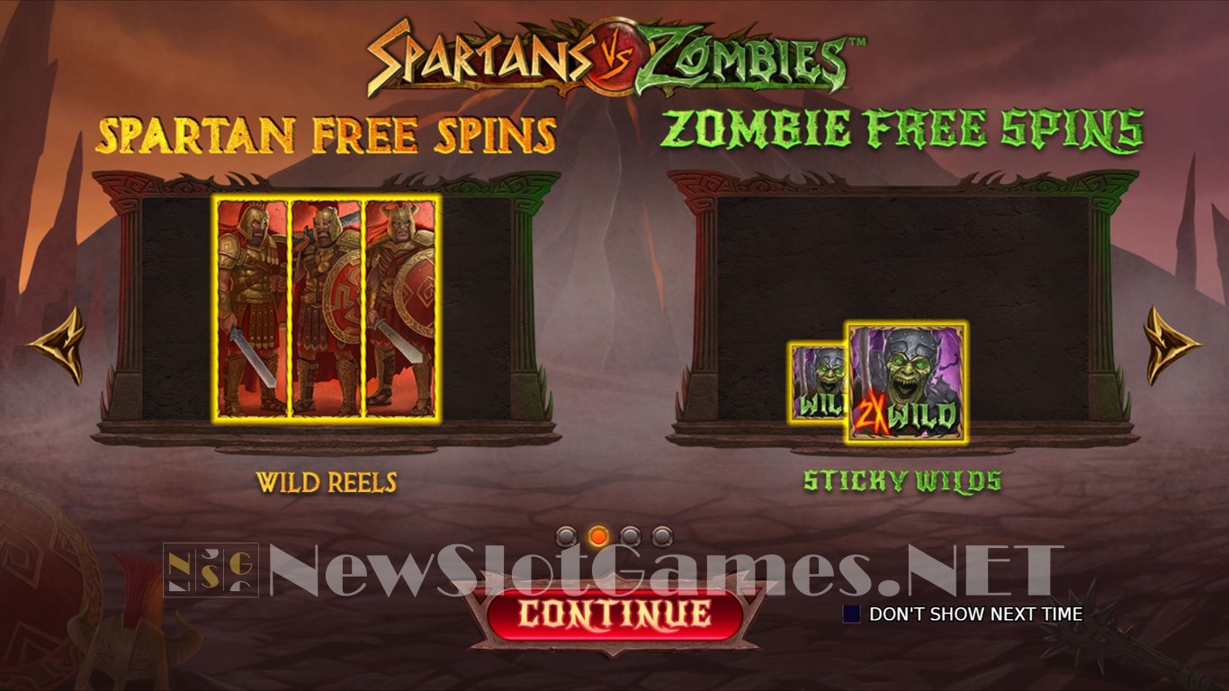 Spartans vs Zombies Slot Demo Image