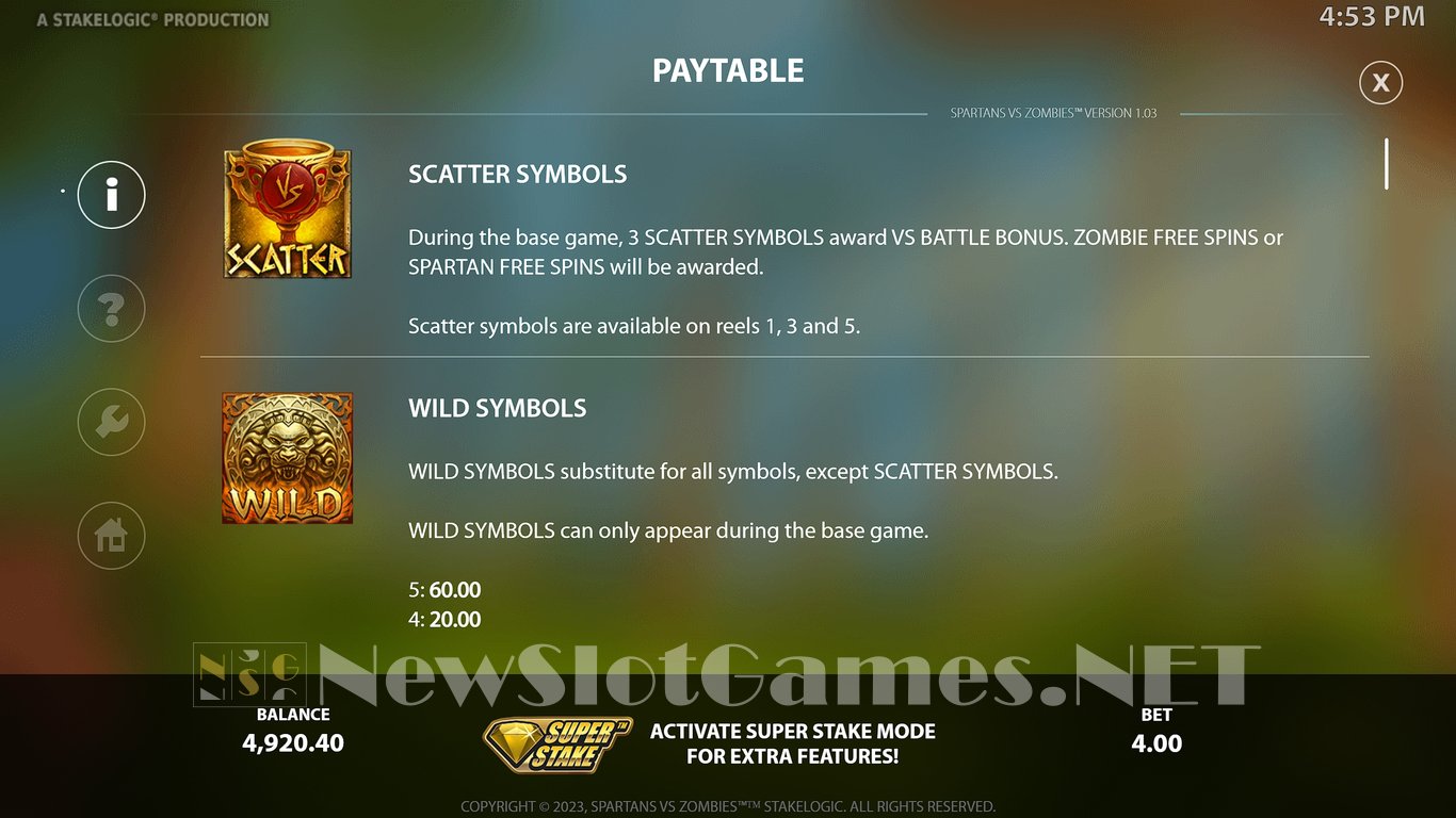 Spartans vs Zombies Slot Slot Image in Demo - pic. 7